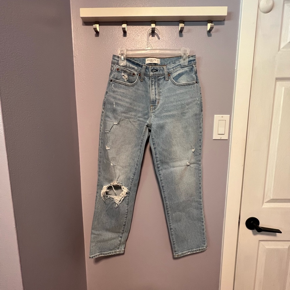 Light Blue Distressed Women's Jeans